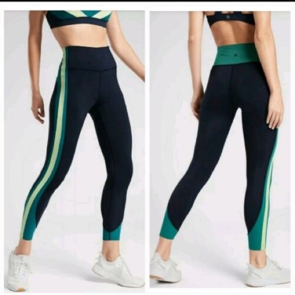 Athleta Crunch 7/8 Tight Colorblock Leggings - Picture 2 of 8